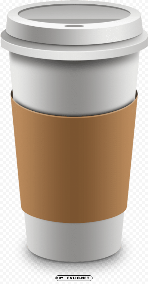 paper coffee cups PNG Image Isolated on Clear Backdrop