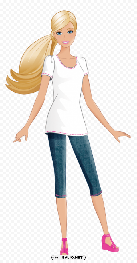 barbie PNG files with transparent canvas collection