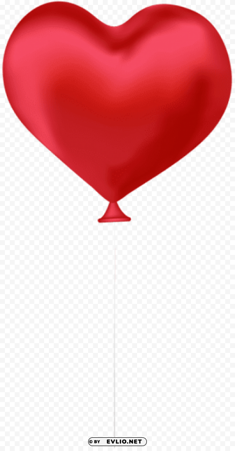 red heart balloon Free download PNG with alpha channel extensive images