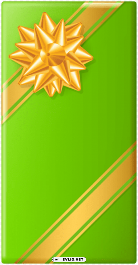 vertical gift box green PNG with no background diverse variety