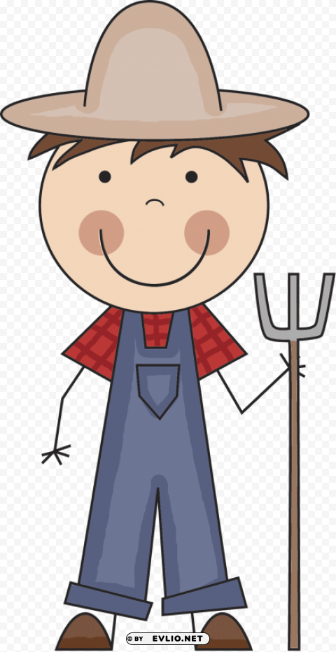 Farmer Transparent PNG Illustration With Isolation