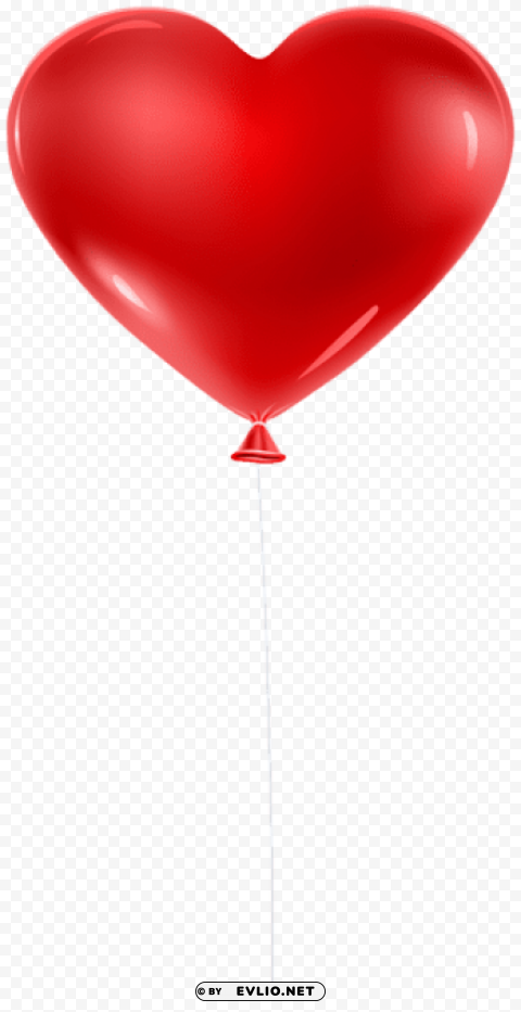 red balloon heart transparent PNG images for banners