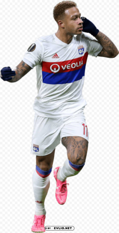 memphis depay Isolated Character on Transparent Background PNG