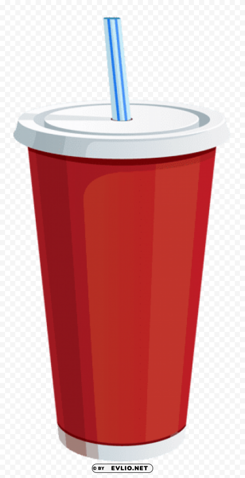 red plastic drink cup vector PNG Image with Clear Background Isolated