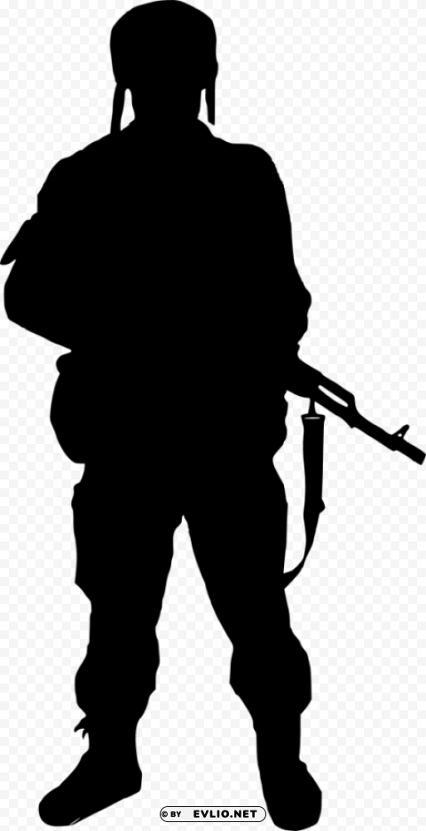 soldier silhouette Isolated Item with HighResolution Transparent PNG