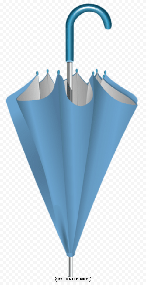blue closed umbrella Transparent PNG Isolated Graphic with Clarity