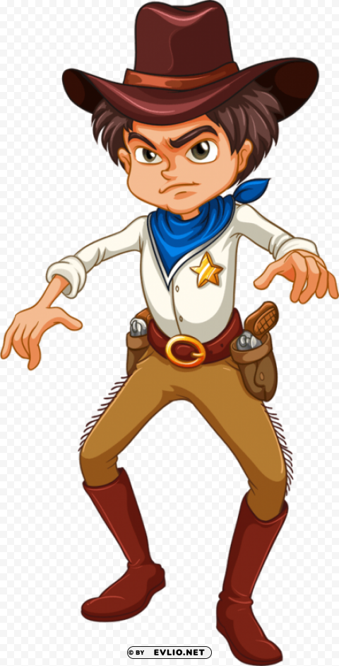 cowboy Transparent PNG Isolated Graphic Design clipart png photo - 40c139a9