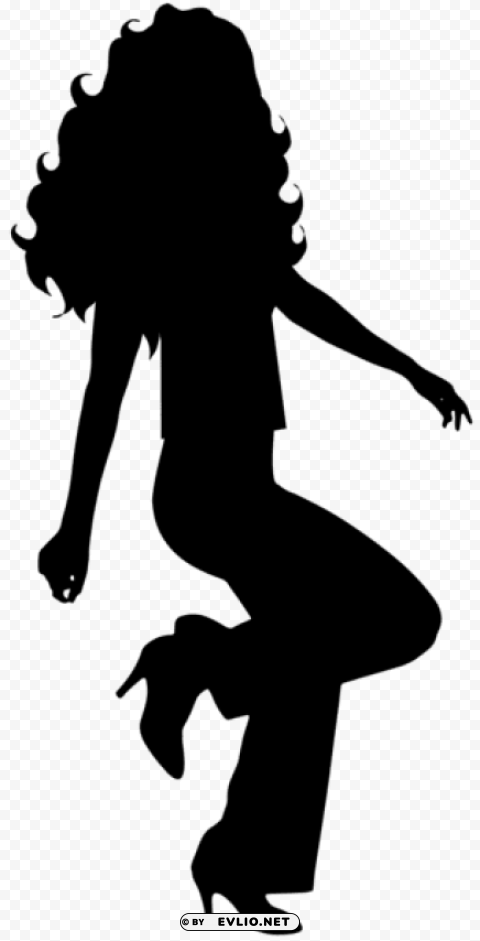dancing girl silhouette HighQuality Transparent PNG Isolated Graphic Element