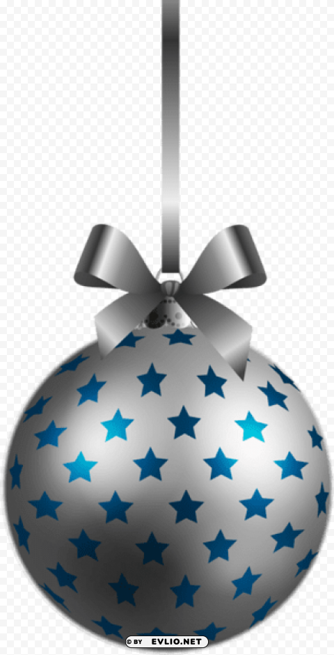 large transparent bluesilver christmas ball ornament Free download PNG images with alpha transparency