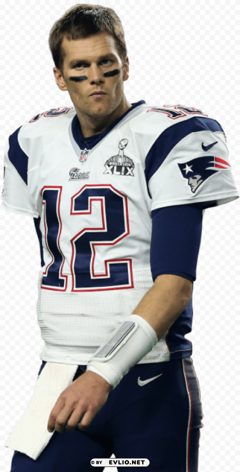 tom brady game day Transparent background PNG stock
