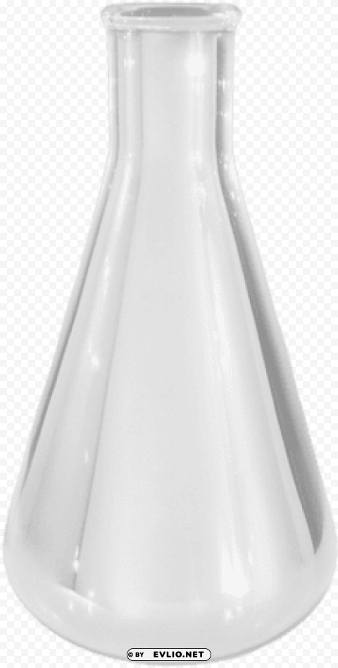 500ml silvered glass erlenmeyer flask Transparent PNG Isolated Graphic Detail