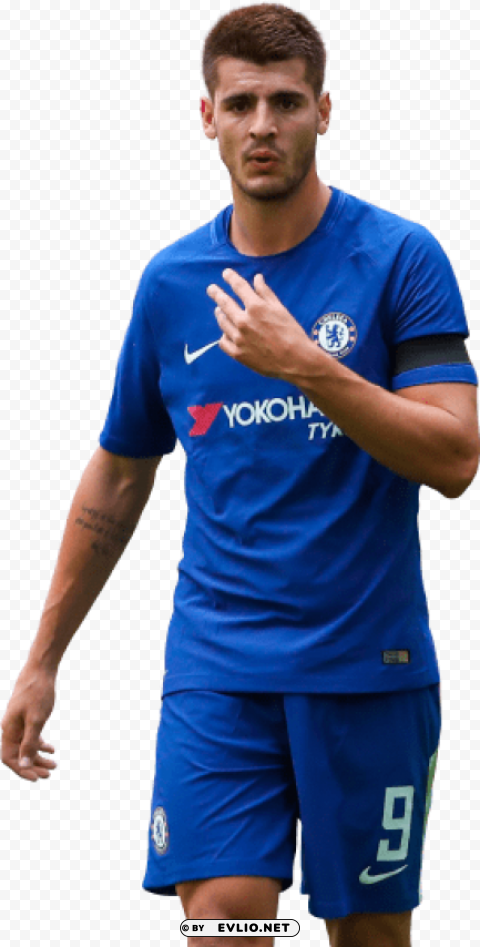 alvaro morata Isolated Graphic on HighQuality PNG