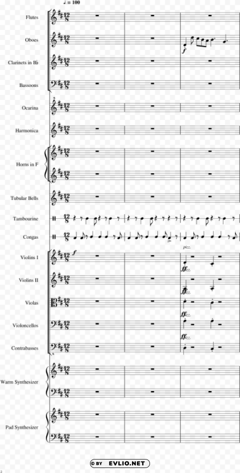 Sheet Music Isolated Element On Transparent PNG