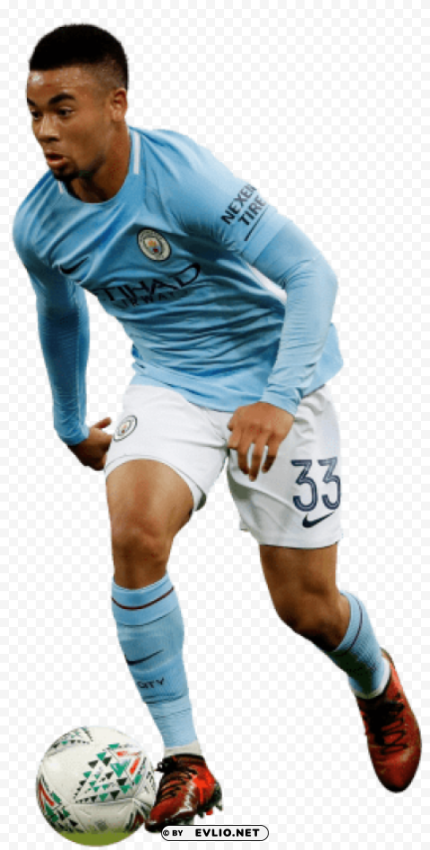 Gabriel Jesus Isolated Object With Transparency In PNG