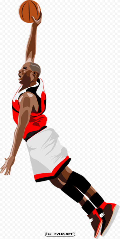 PNG image of basketball dunk Clear PNG with a clear background - Image ID 3d36ca20