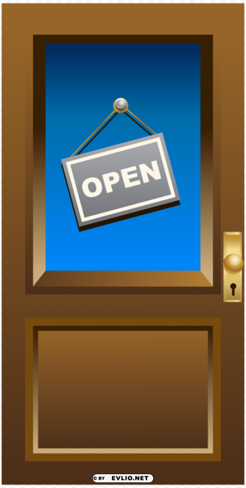 door with open sign PNG images for websites