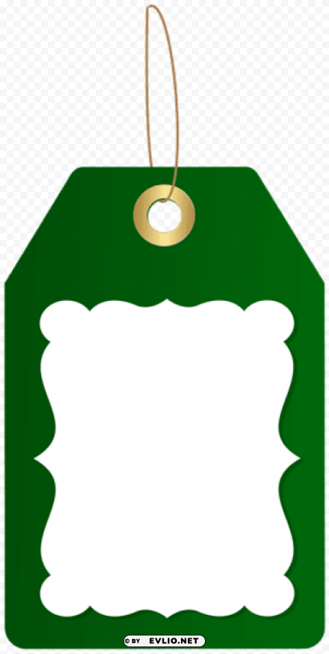 green deco price tag Free PNG file