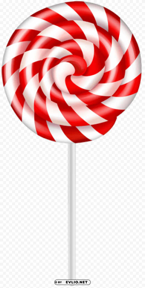 red lollipop Transparent Background PNG Isolated Graphic