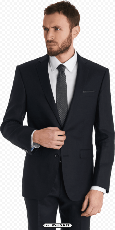 black suit PNG Image Isolated with High Clarity