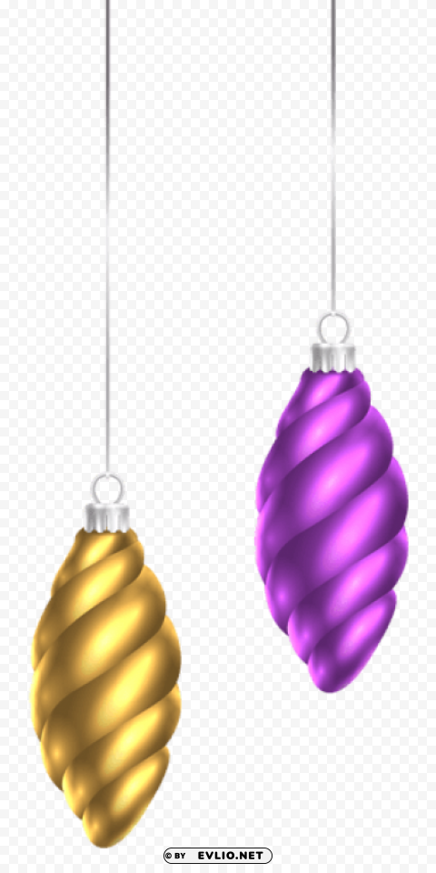 christmas ornaments Isolated Object on Transparent Background in PNG