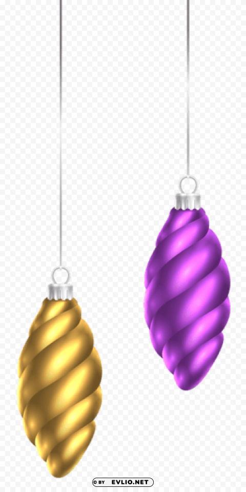 Christmas Ornaments Isolated Object On Transparent Background In PNG