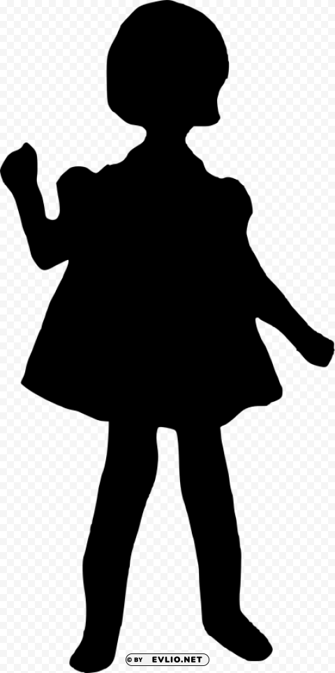 Transparent girl silhouette Transparent Background PNG Isolated Illustration PNG Image - ID b5aaf2a9