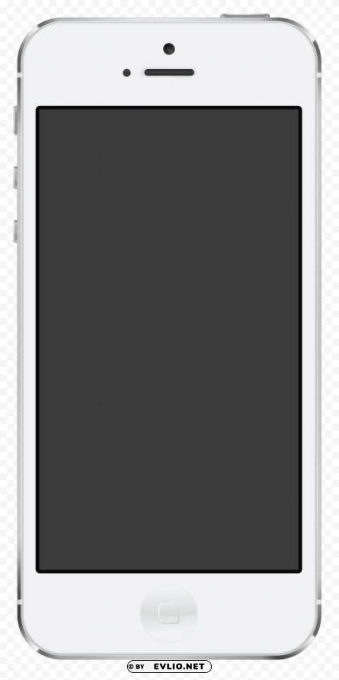 Transparent Background PNG of iphone black and white s Transparent PNG Object with Isolation - Image ID 9b1f7676