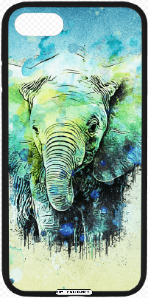 watercolor elephant greeting cards Transparent PNG Isolated Subject Matter