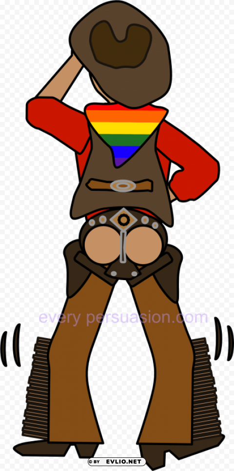 gay cowboy Transparent Background PNG Isolated Design PNG transparent with Clear Background ID ba4c91ba