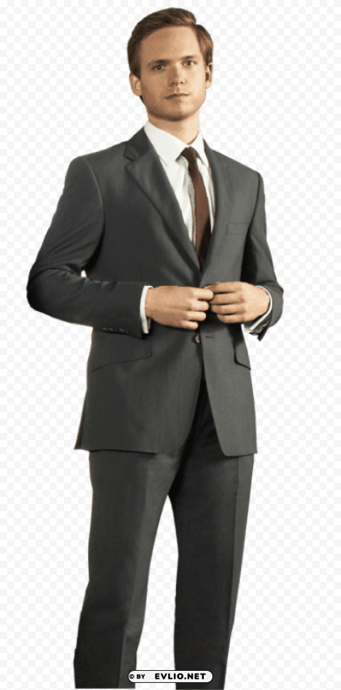 man in suit standing PNG Image with Isolated Transparency