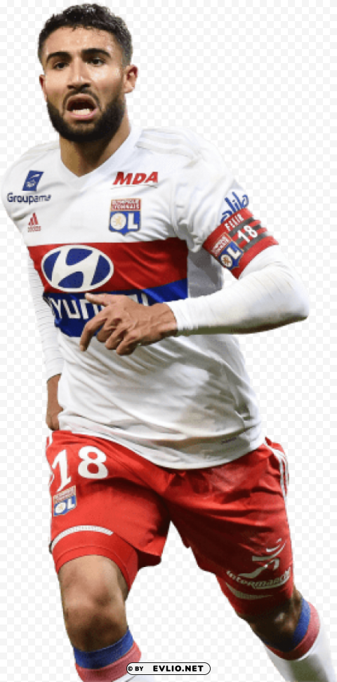 Nabil Fekir Isolated Character With Transparent Background PNG