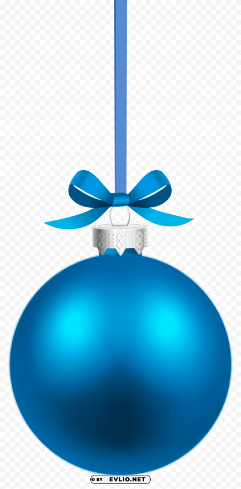 blue hanging christmas ball HighQuality Transparent PNG Isolation