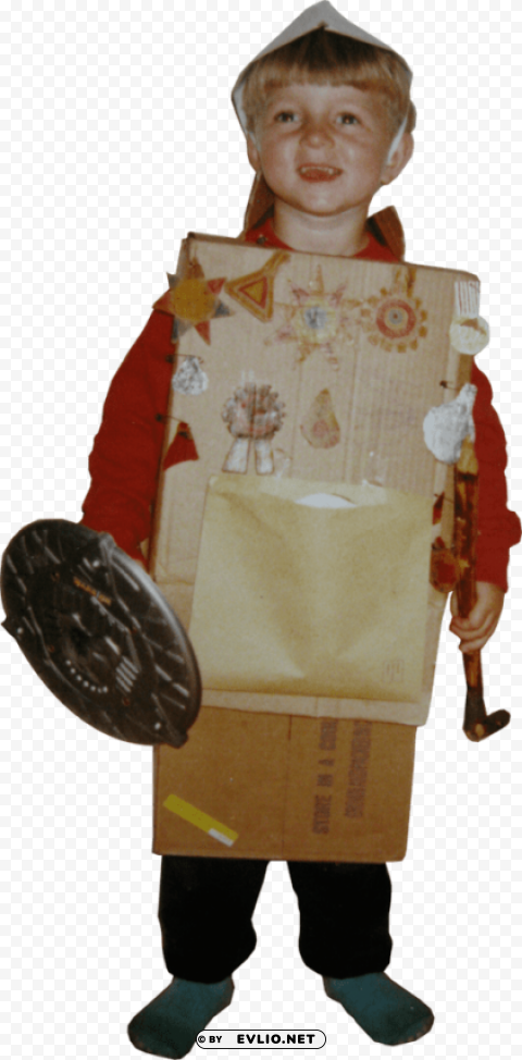 child warrior Isolated Object with Transparency in PNG