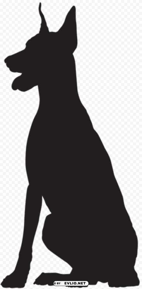 doberman silhouette No-background PNGs