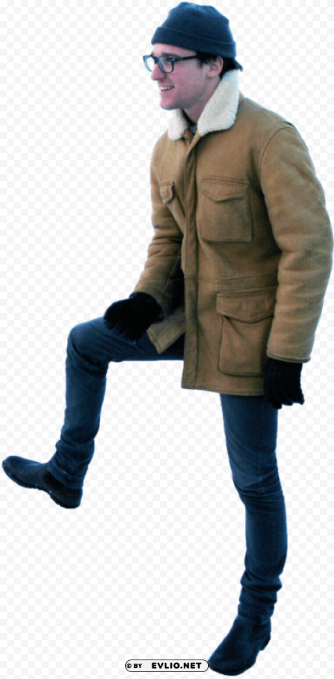 Standing Winter PNG File With No Watermark