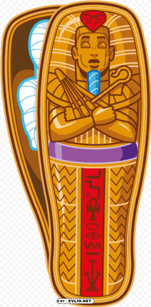egyptian mummy Isolated Design Element in Clear Transparent PNG