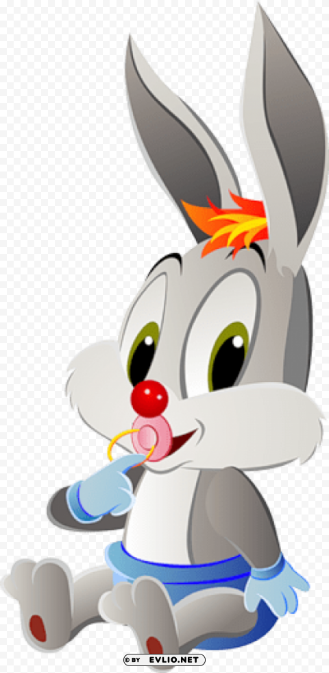 baby bunny cartoon free Isolated Icon on Transparent Background PNG