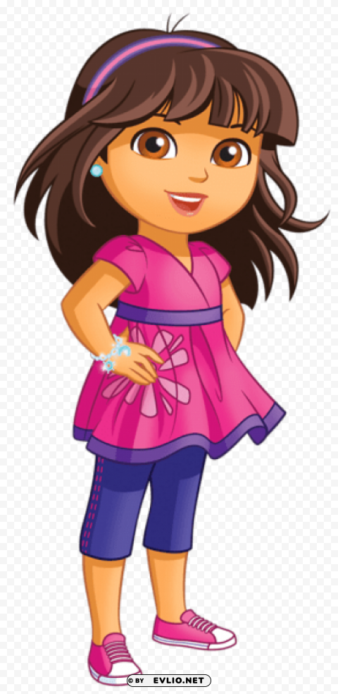 dora PNG with transparent overlay