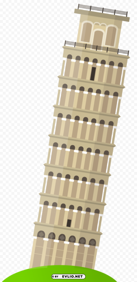 leaning tower of pisa Transparent background PNG stockpile assortment