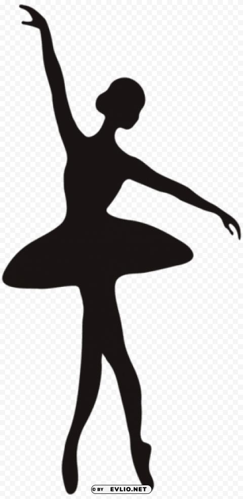 ballerina silhouette ClearCut Background PNG Isolated Subject