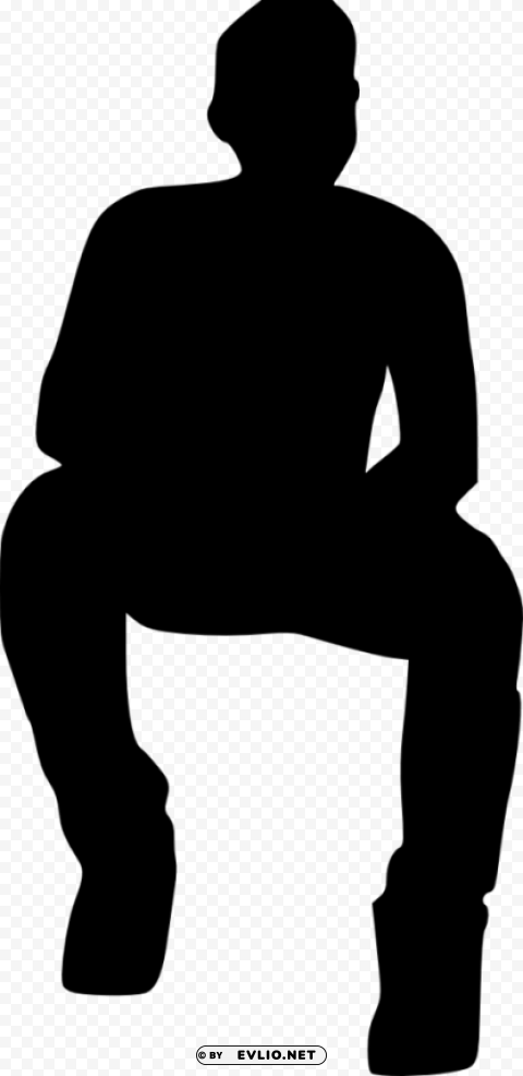 people sitting silhouette Alpha channel transparent PNG