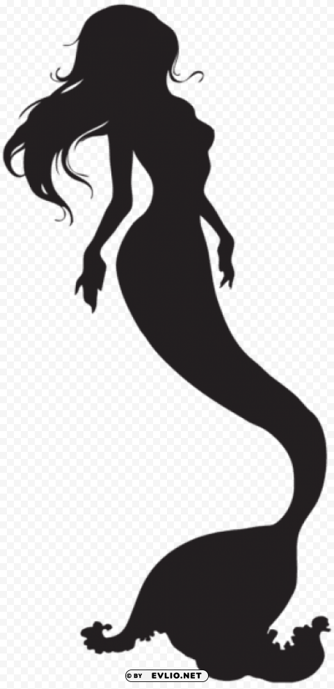 mermaid silhouette PNG transparent photos for presentations