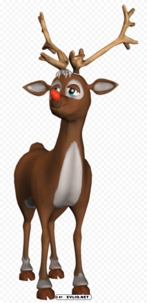 rudolf 3d Transparent PNG Isolated Item with Detail