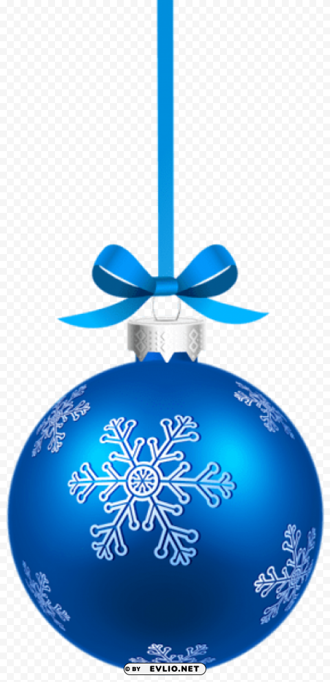 blue christmas hanging ball with snowflakes PNG files with alpha channel assortment