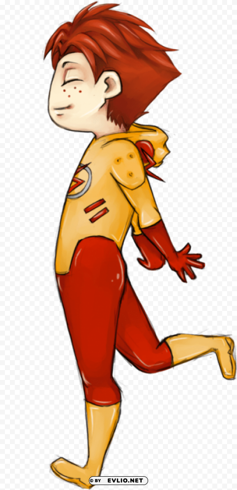 kid flash Isolated Design in Transparent Background PNG PNG transparent with Clear Background ID 2980803a