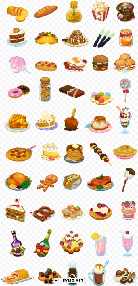 food items in games ClearCut Background Isolated PNG Design