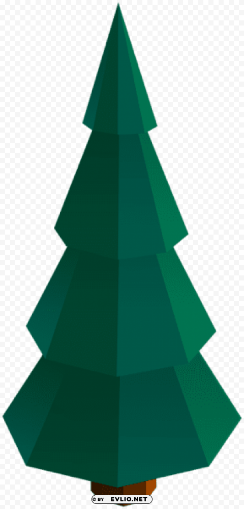 deco pine tree Isolated PNG Image with Transparent Background