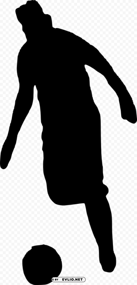 football player silhouette Transparent PNG Artwork with Isolated Subject