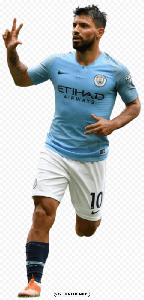 sergio aguero PNG Graphic Isolated on Clear Background Detail