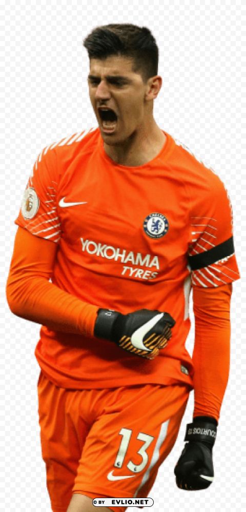 thibaut courtois Isolated Graphic on Clear Transparent PNG